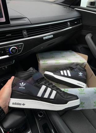 Чоловічі кросівки adidas forum 84 high black chameleon3 фото