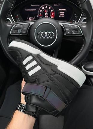 Чоловічі кросівки adidas forum 84 high black chameleon8 фото