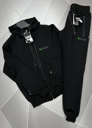 Костюм спортивный puma мужской  s-xxl арт.1632, 52, xxl, черный