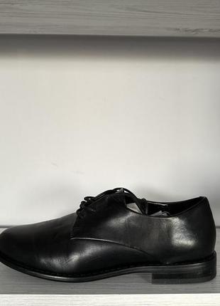 Женские туфли кожаные черные 35 размер (22.5 см)2 фото