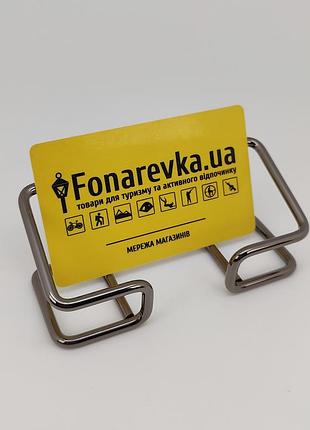 Настільна візитниця (метал, колір — графіт) арт. 04072