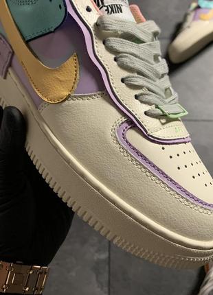 Кроссовки nike air force 1 shadow beige violet .3 фото