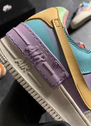 Кроссовки nike air force 1 shadow beige violet .7 фото