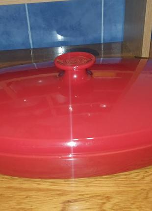 Форма для запікання риби з кришкою emile henry ovenware, 41х24 см, червоний5 фото