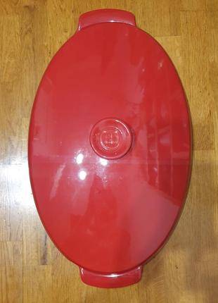 Форма для запікання риби з кришкою emile henry ovenware, 41х24 см, червоний4 фото