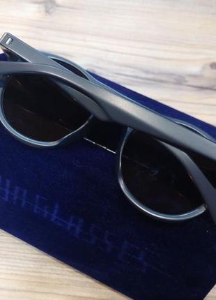 Темно-сині окуляри округлой форми з пепекладиной mykita kenmare!4 фото