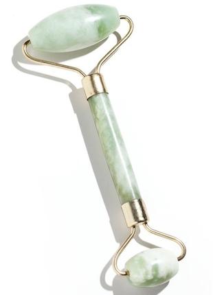 Роллер-массажер для лица из натурального нефрита sherrie matthews acupuncture jade stone roller