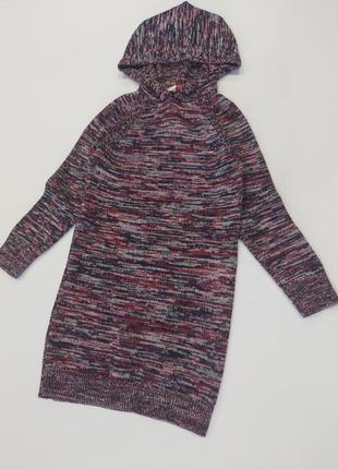 Теплое платье, удлиненный джемпер с капюшоном от gap 5-9 лет2 фото