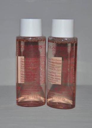 Міцелярна вода для чутливої ​​шкіри clarins eau micellaire demaquillante мініатюра 50мл1 фото