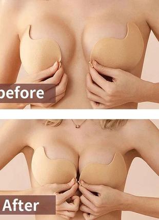 Силиконовый бюстгальтер без бретелей fly bra размер a флай бра бюстгальтер бабочка, лиф самоклеющийся