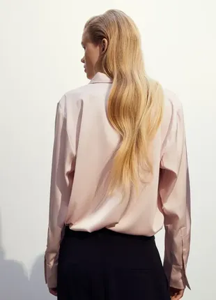 Блуза сатинова вільного крою "h&m"3 фото