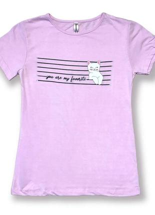Женская молодежная стильная хлопковая футболка в ассортименте4 фото
