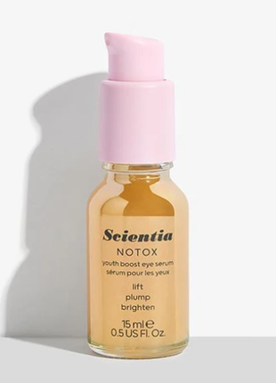 Сыворотка бустер для лифтинга и осветления кожи вокруг глаз scientia notox youth boost eye serum 15m