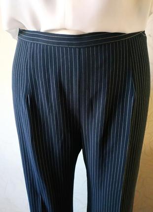 Элегантные широкие брюки в полоску2 фото