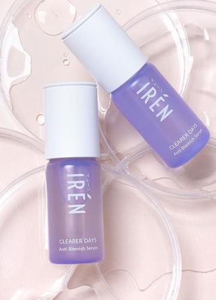 Протизапальна заспокійлива сироватка з ніацинамідом iren clearer days anti-blemish serum 15ml