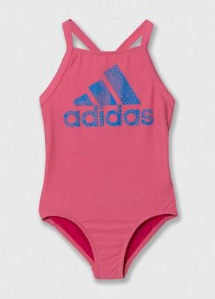 Слитный детский купальник adidas