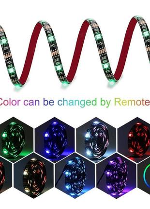 Светодиодная usb led лента rgb 5050 5 м / usb светодиодная rgb led лента3 фото