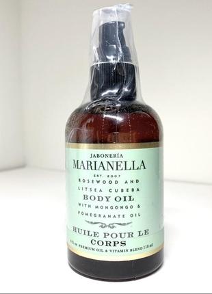 Розкішна зволожувальна олія для тіла jaboneria marianella rosewood &amp; litsea cubeba jade body oil 1181 фото
