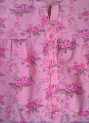 Хлопковая фирменная легчайшая блуза biaggini р.48 (xl) (индия) большой размер!4 фото