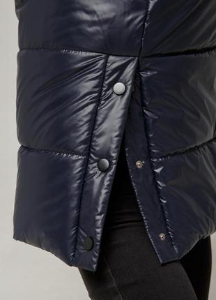Зимняя женская теплая длинная куртка пальто пуховик с водоотталкивающей пропиткой, размеры 50-606 фото