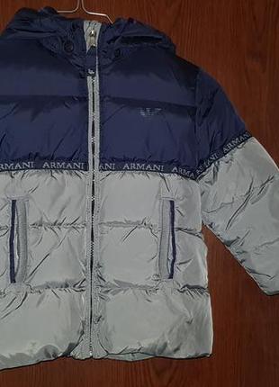 Armani junior стьобана куртка пуховик розмір 3а 100 см