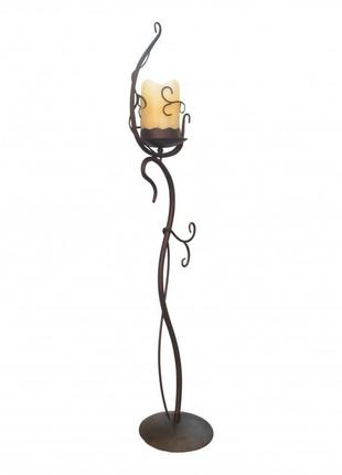 Торшер у вигляді свічки brille bkl-222f/1 чорний підлоговий 170см під лампу e27 ip20