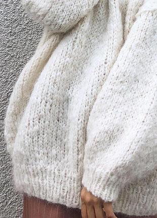 Светр оверсайз з вовни альпака3 фото