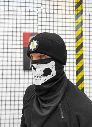 Шапка police black  вт4487