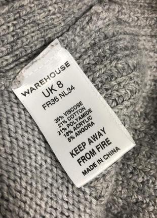 Тёплый серый свитер warehouse6 фото