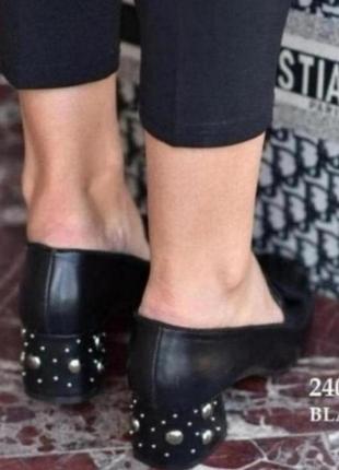 Жіночі модельні туфлі чорні класичні4 фото