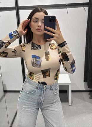 Кофта лонгслив zara