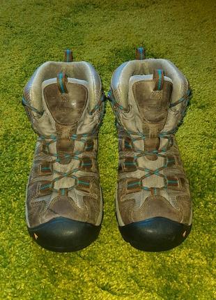 Ботинки keen gypsum треккинговые кожаные трекинговые gore-tex merrell водонепроницаемые кроссовки5 фото