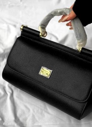 Сумка преміум шкіра у стилі d&g sicilly black