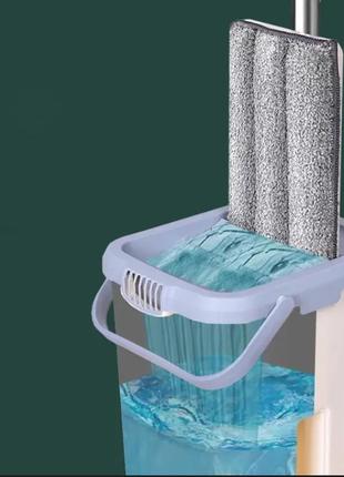 Швабра-лентяйка 5л hand free cleaning mop 2 в 1 с автоматическим отжимом для уборки универсальная
