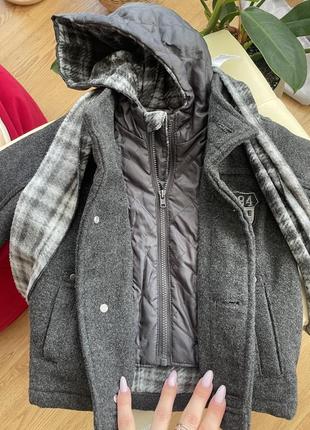 Пальто куртка теплая для мальчика4 фото