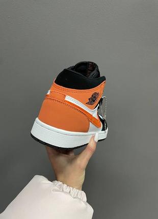 Nike air jordan 1 mid orange femme deals