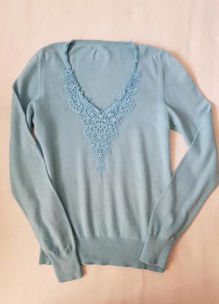 Красивый джемпер из вискозы, ангоры, кашемира и полиамида