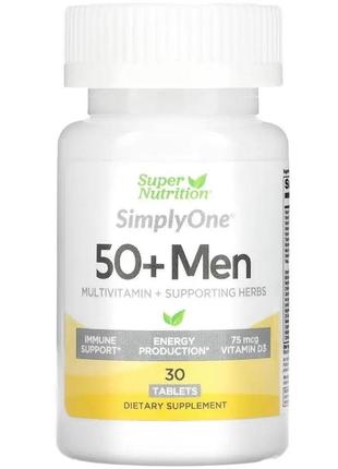Super nutrition мультивитамины для мужчин 50 и старше - 30 таблеток / сша