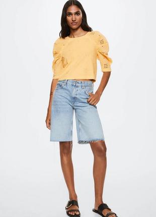 Джинсовые бермуды от mango, 34р, оригинал, испания
