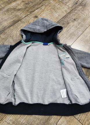 Толстовка, кофта на блискавці з капюшоном, худі, lupilu, р. 104-110, 4-5 роки4 фото