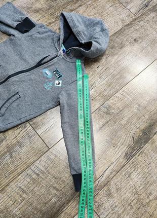 Толстовка, кофта на блискавці з капюшоном, худі, lupilu, р. 104-110, 4-5 роки6 фото
