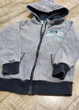 Толстовка, кофта на блискавці з капюшоном, худі, lupilu, р. 104-110, 4-5 роки7 фото