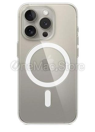 Прозрачный чехол apple clear case с magsafe для iphone 15 pro max
