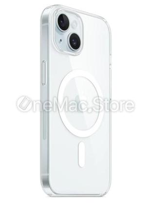 Прозорий чохол apple clear case з magsafe для iphone 15 plus2 фото