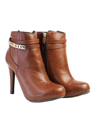 Жіночі ботильйони на підборах 36 коричневийо xti