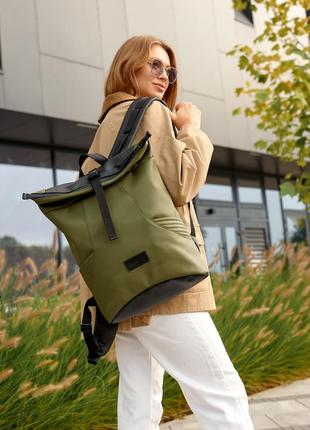 Жіночий рюкзак ролл sambag rolltop x хакі