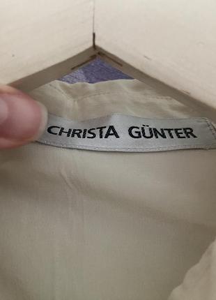 Шелковая рубашка christa gunter 42 р(xl)9 фото