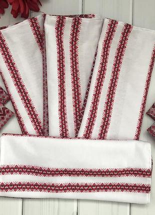 Набір обрядових рушників "калинонька" 8 позицій: 2 рушники на ікони, 1 рушник під ноги, 1 для перев'язування рук, 4 серветки