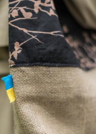 Текстильная сумка шоппер «отрица» ручной работы в стилистике этно.6 фото