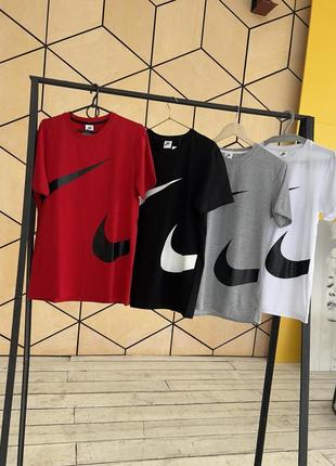 Футболка nike big swoosh качество на высоте!!! s, m, l, xl, 2xl